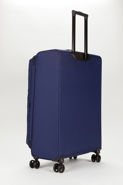 Fossil Unisex  Ekstra Hafif Mavi Kumaş Büyük Boy Valiz