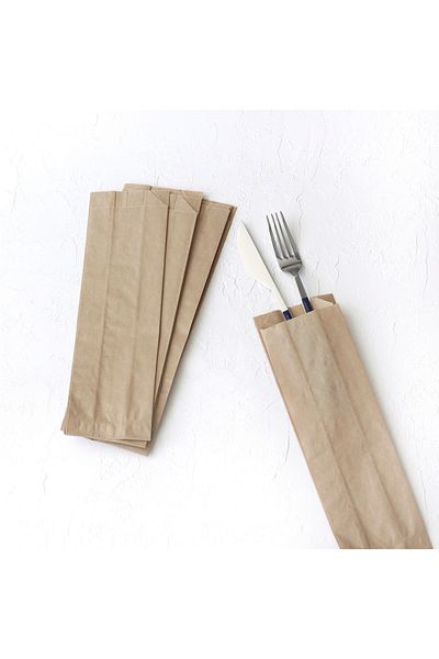 Bimotif Kraft Paper Bag 8X27 cm - 50 Pcs