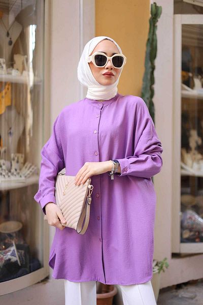 Lamazi Veil Ada Buttoned Tunic Shirt