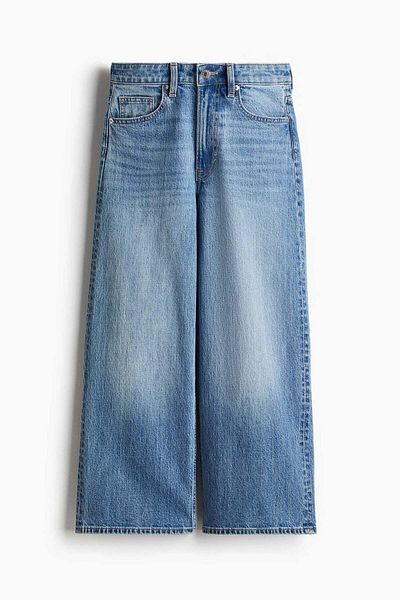 H&M Wide High Cropped Jeans