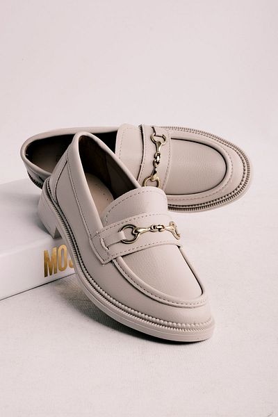 Lal Shoes & Bags Aniston Γυναικεία Casual Παπούτσια Μεταλλική Λεπτομέρεια-Κρέμα