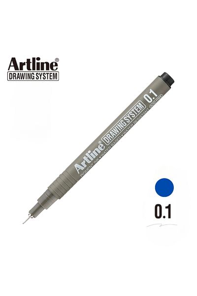 artline For Technical and Precision Drawing - 0.1 mm Blue Drawing System 231 Pen