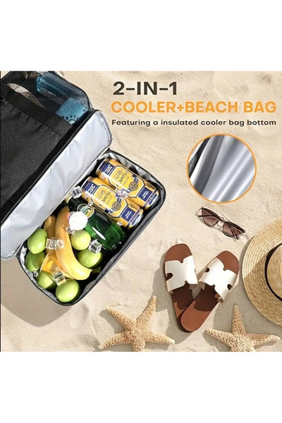 Yerli Unisex Beach Bag with Thermos Section Feel the Difference with Sustainable Creativity