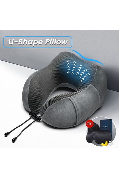 MORANO Morano Travel Pillow with Storage Bag Gift Sleep Mask