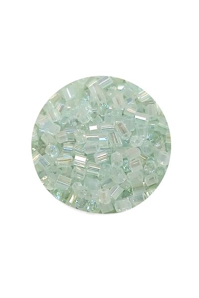 STUMBANNG Cut Glass Beads 2mm - 60 Grams - Transparent White - Bnc368