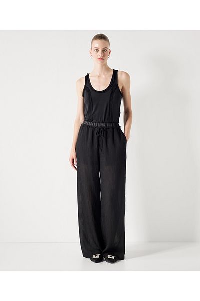 İpekyol Strukturierte Hose mit weitem Bein