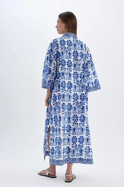 DeFacto Strandkleid aus Baumwolle mit ethnischem Muster - Fall in Love D0456AX24SM