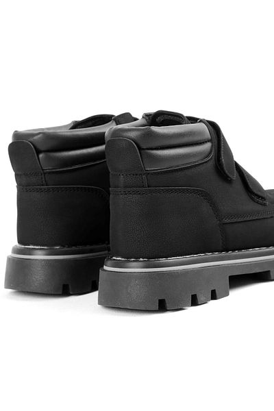 Lal Shoes & Bags Παιδικά Velcro Ankle Boots-μαύρο