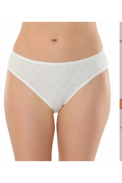 Belinay Femei, alb, 100% bumbac, pachet economic de 12