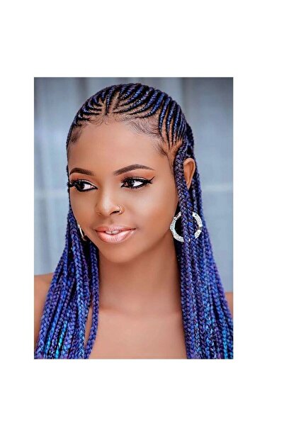 EBMER 60cm 100gr. Împletitură africană - Box Braid, păr în două culori, ombre...