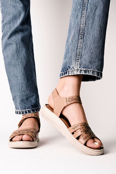 Lal Shoes & Bags Sandale de damă din piele naturală Honest Laser Cut-K.VIZON
