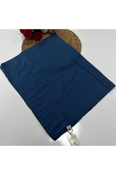 HAREM SCARF Βαμβακερό σάλι Harem Nilda Indigo HFN0113