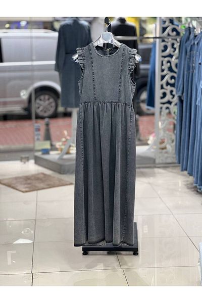 Pamuk Butik Women's Denim Gilet Salopet