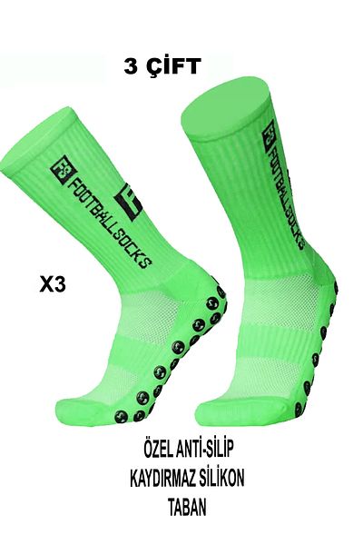 GAZELMANYA 3 Football Socks - Double Non-Slip, Silicone Base, Rubber Towel, Seamless Match Athlete's Leggings