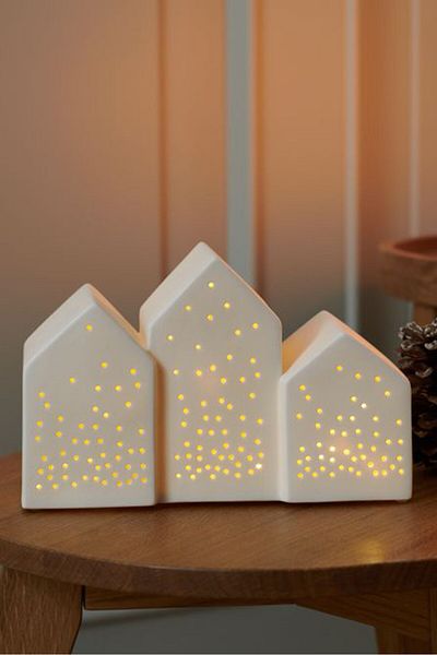 Tchibo Led Ceramic Village, White