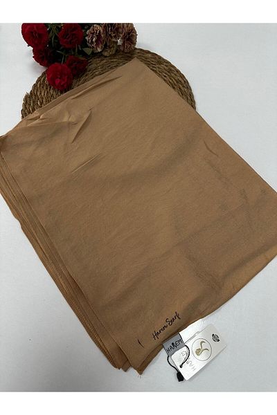 HAREM SCARF Χαρέμι ​​Voile Μεταξένιο Σάλι Cappucino HVH0206