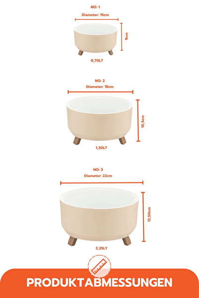 Ginza Maison 3 PIECE TRIPOT FLOWER POT