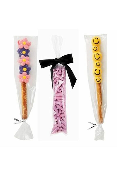 ŞEKERCİYAŞAR Thin Long Finger Gelatin Lolly Candy Bag 50 Pieces