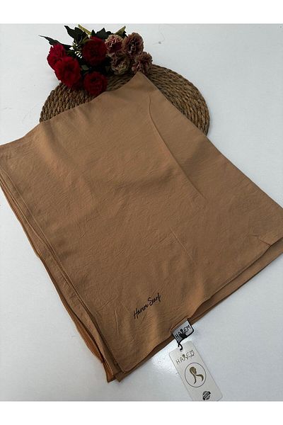 HAREM SCARF Χαρέμι ​​Ασιατικό Βαμβακερό Σάλι Cappucino HFA0110