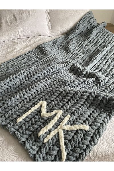 SMYY بطانية منتفخة بحروف أولية للحبيب مقاس 100x160