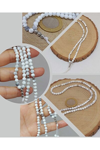 Yasamtohumu 99 komada molitvenih perli od howlite kamena 4 mm - (8948)