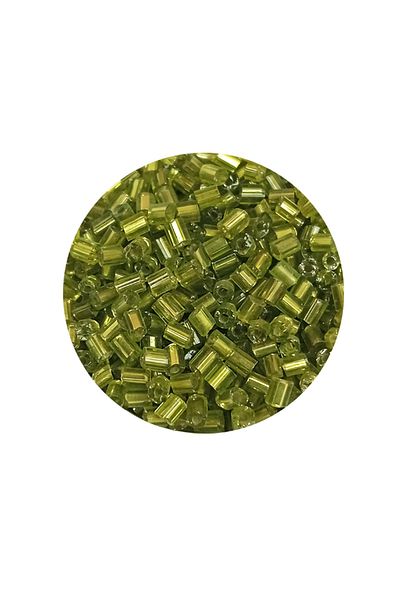 STUMBANNG Cut Glass Beads 2mm - 60 Grams - Transparent Grass Green - Bnc393