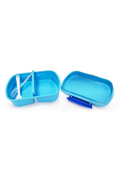 Eazy Kids - Set of 2 - Lunch Box & Water Bottle - Buddies Blue