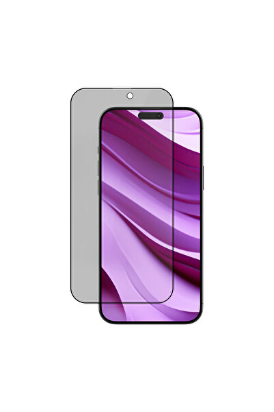 HyperAge iPhone 16 Pro Uyumlu Privacy Hayalet Ekran Koruyucu Tam Kaplayan 5D ...