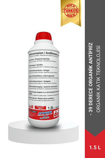 doill -39 / -40 Derece Hazır Karışım 1.5 Litre Kırmızı Organik Antifriz - G12...
