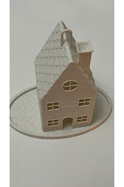 NadarStudio Kış Evi Tealight Mumluk / Tealight Hediyeli