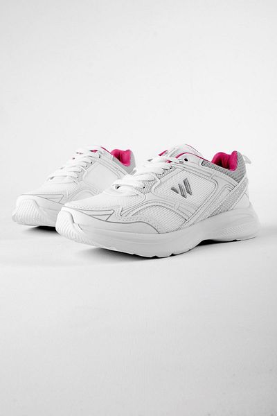 Lal Shoes & Bags Pantofi sport albi cu șireturi Modi pentru femei