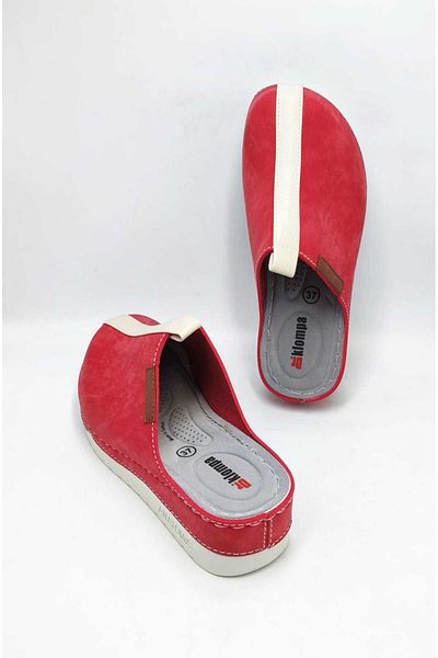 DR KLOMPA Women's Slippers Ms312 Red Mikanos Orthopedic Sabo Slippers