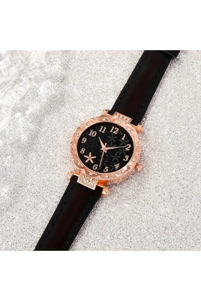 SAQ 6'lı Kadın Saat ve Bileklik Seti