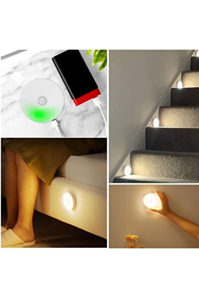 Kastore Sensörlü Mıknatıslı Yapışkanlı - Çekmece - Dolap Köşe Aydınlatıcı Kab...