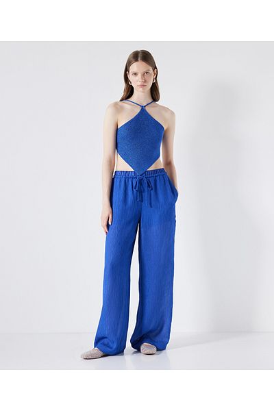 İpekyol Crop Lurex-Strickwaren
