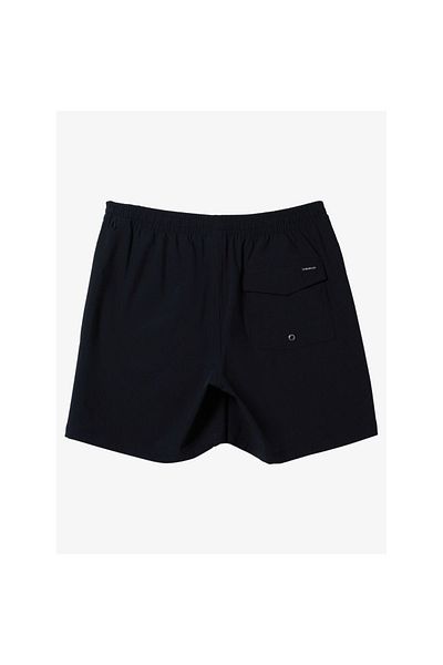 Quiksilver Size 16 Surfsilk Solid Men's Black Swimsuit Shorts - Volley