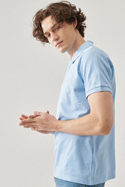 Lee Regular Fit Normal Cut Polo Neck 100% Cotton T-Shirt