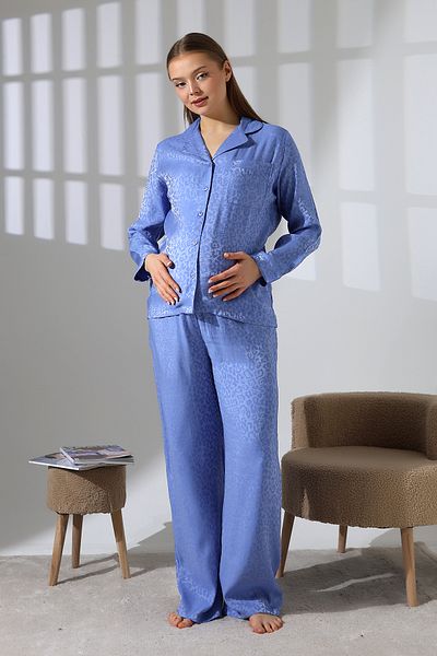 LİKAPA Set pijamale de maternitate LİKAPASHOP VISCOSĂ CU MÂNECĂ LUNGĂ