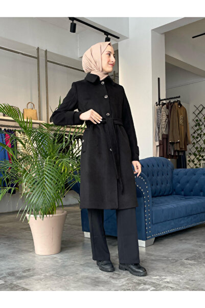 Zühre Women's Black Stamp Coat13388