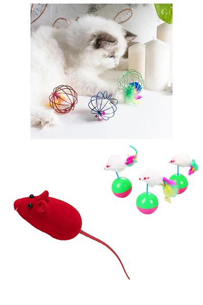rianka 1 Piece Movable Cat Toy Cat Mouse Not Hacıyatmaz Pull Drop Cat Toy Play Set