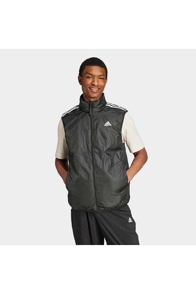 adidas Essentials 3 Stripes Ins Men's Black Stand Collar Vest