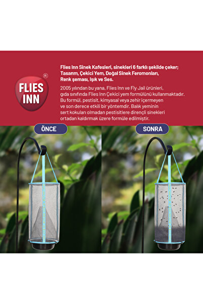 Flies Inn – Lıte Karasinek Tuzağı 10 Adet X 25gr Sintut Karasinek Çekici Yem