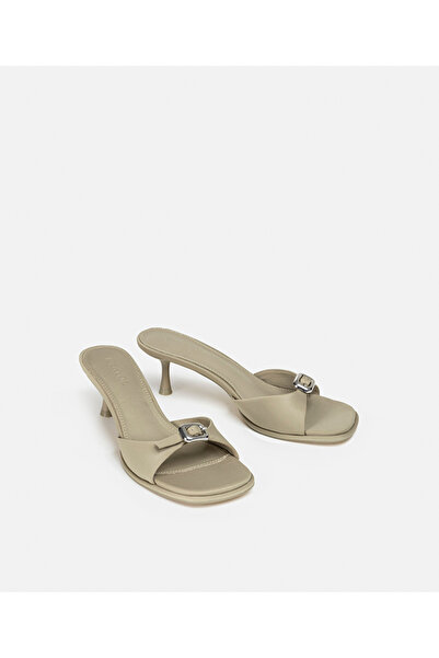 İpekyol Slippers with Metal Buckle Heels