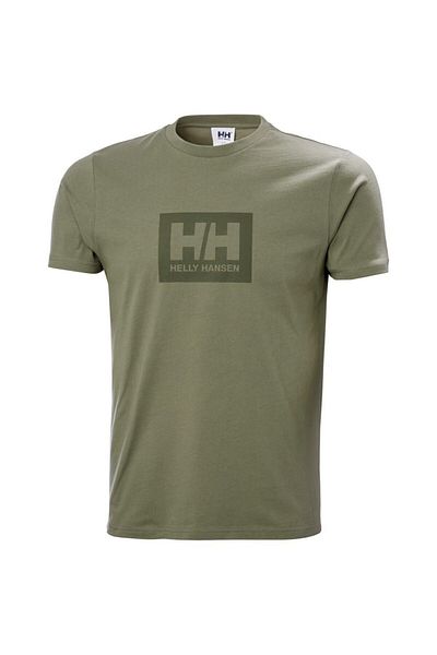 Helly Hansen Ανδρικό μπλουζάκι Box με πράσινη στρογγυλή λαιμόκοψη