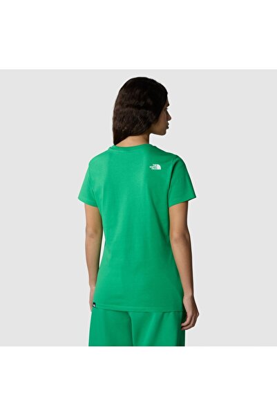 THE NORTH FACE Simple Dome Slim Women's Green Round Neck T-shirt
