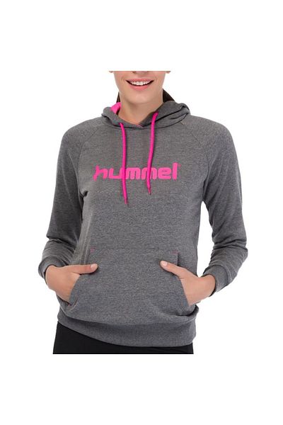 hummel Γυναικείο φούτερ Bethilda με γκρι κουκούλα