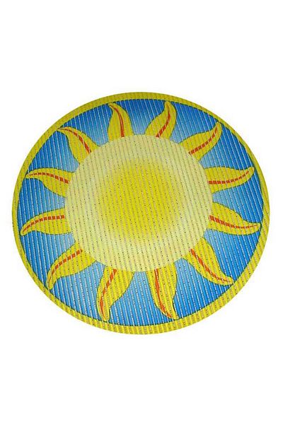 Homelux Foam bath mat, yellow, 65X65 cm