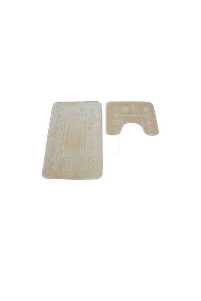 Homelux Classic bathroom mat set, 2 pcs/set, 50X80 + 40X50 cm, antik, beige