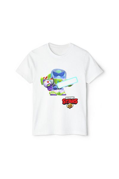Hilosh Tricou pentru copii unisex cu imprimeu Brawl Stars Light Year Surge K04