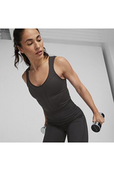 Puma Eversculpt Women's Black V-neck Undershirt - Built